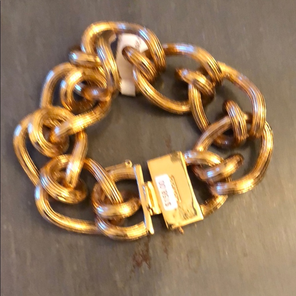 Coach Gold chunky heavy Link Bracelet